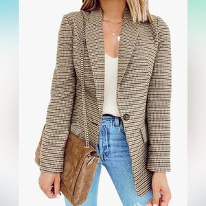 Loft Checked long Modern Blazer